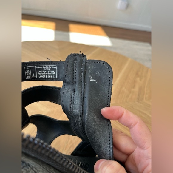 Dr Martens OLSON ZIPPED LEATHER STRAP SANDALS - Picture 9 of 12